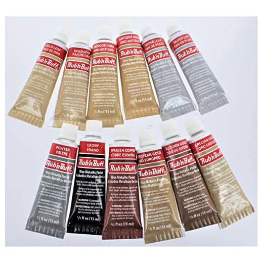 AMACO Rub 'N Buff Metallic Wax Finish Set