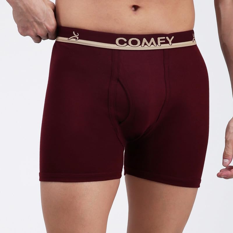 Image of Amul Comfy Men's Trunk Underwear | Soft Outer Elastic | Soft Waistband | Breathable Comfortable Innerwear | Pack of 10 | Color May Vary
