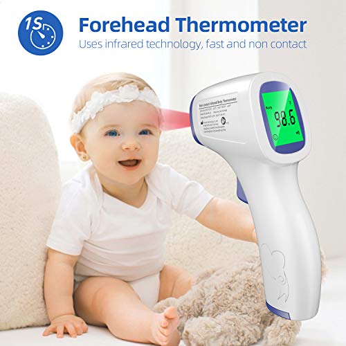 Non Contact Thermometer Forehead Digital Thermometer for Adults, Medical Infrared Thermometers for Fever with Instant Accurate Reading and LCD Display for Body and Surface - Thumbnail 3
