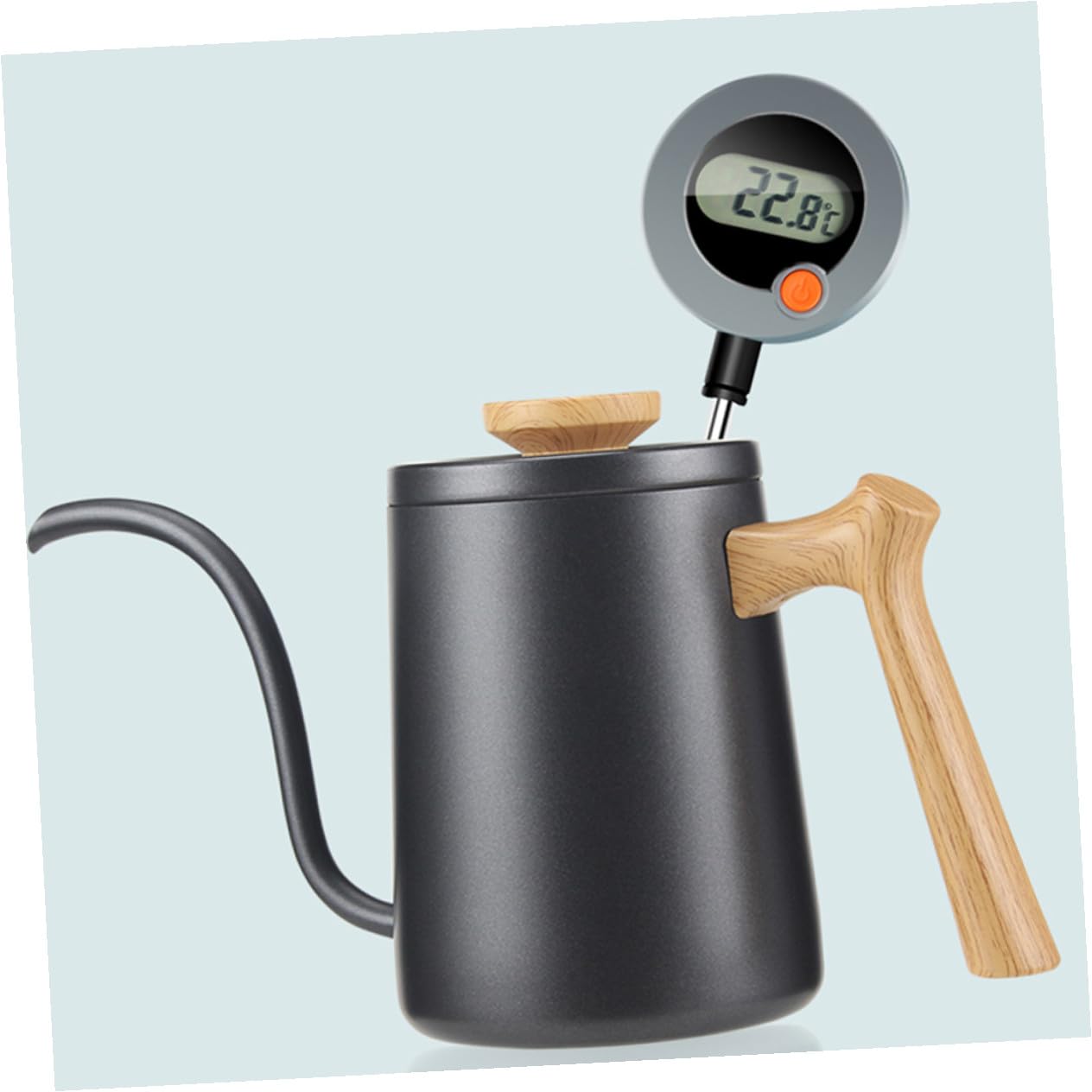 Amosfun 2 Piezas termómetro para alimentos termometro para alimentos para liquidos termómetro para freír para aceite termómetro digital termometro digital termometro horno termómetros Grey