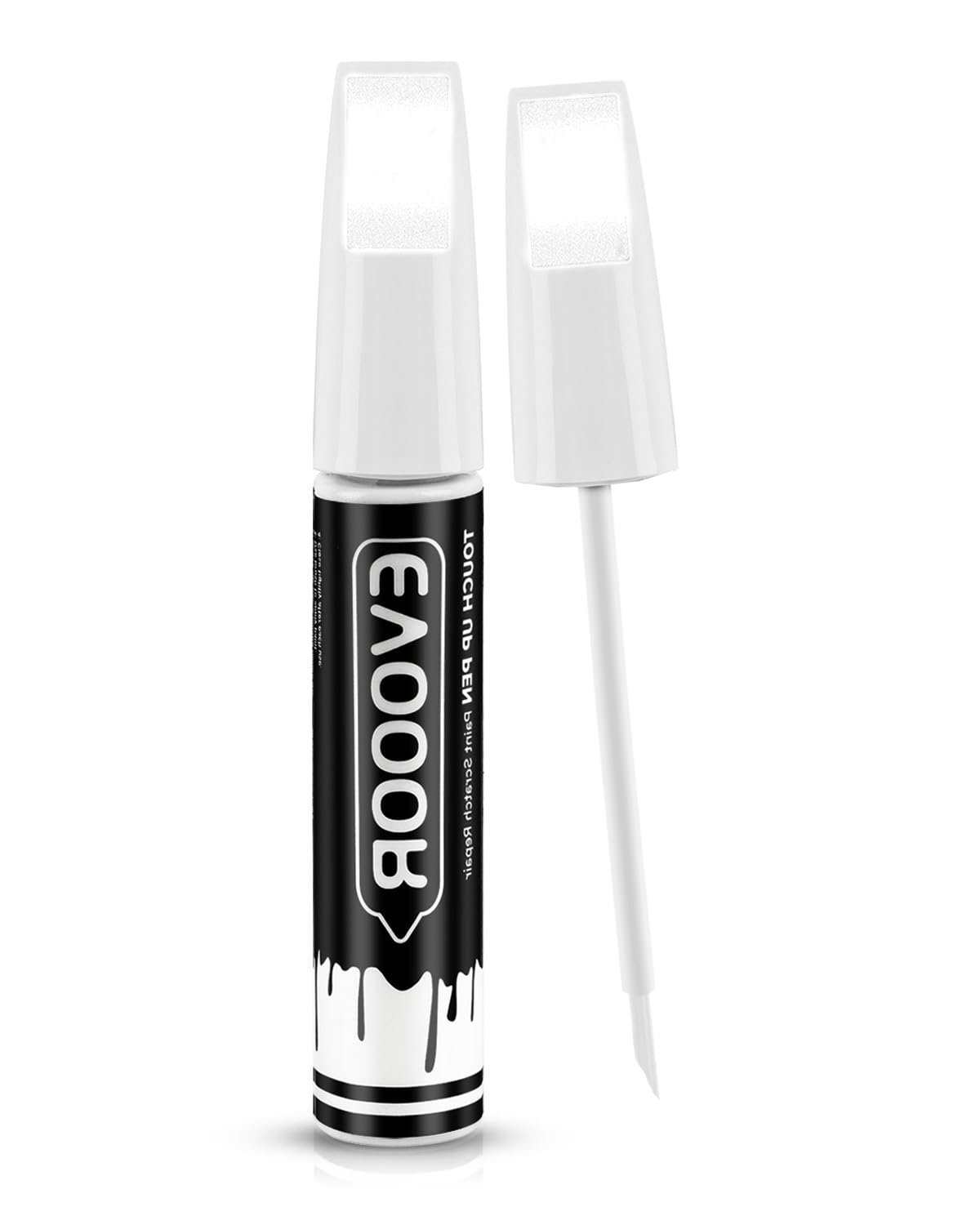 EVOOOR 25D/26G Snowflake White Pearl Tricoat Touch Up Paint Compatible with Mazda Exact Match 2 in 1 Touch up Paint for Chips and Nicks Repair