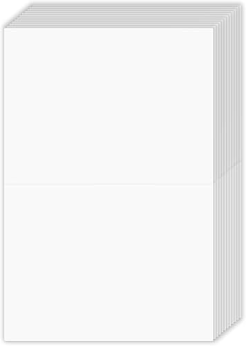 Tarjetas de felicitación blancas de 4.5 x 6 pulgadas, 100 tarjetas