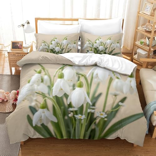 Housse de couette crâne 3D en microfibre premium 260x220 cm - 3