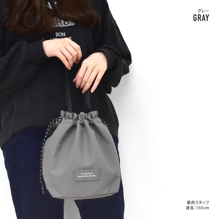 UPRADA巾着バッグ Amazon | [アヴェンチュラ] 巾着バッグ 2way 小さめ ショルダーバッグ