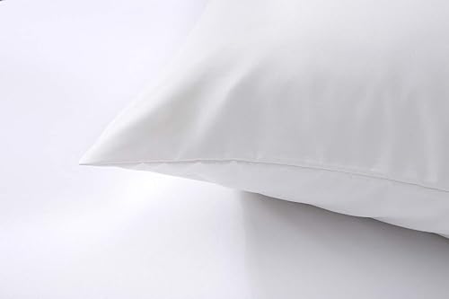 Miniatura 2 de Lanest Housing Fundas de almohada Queen, paquete de 2 fundas de almohada de microfibra blanca con 2000 hilos, transpirable y súper suave, tamaño