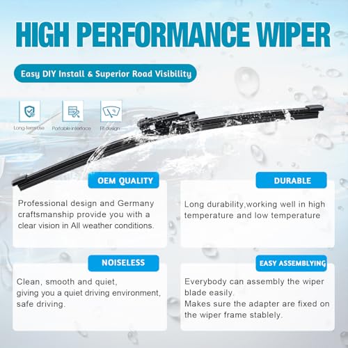 Image of VTOGOI Original Factory Quality Rear Windshield Wiper Blades Replacement For Land Rover Range Rover 2016-2023,Land Rover Range Rover Sport 2016-2023,Easy To Install 15 inch(Pack of 1)