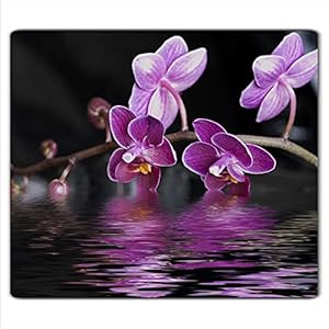 Gsmarkt Herdabdeckplatte Orchidee 60x52