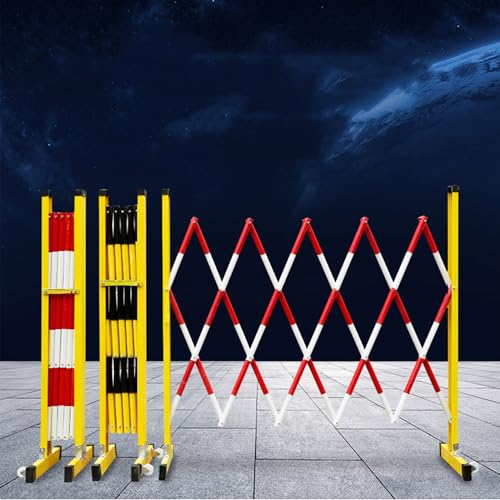 Barrière de circulation portable rétractable et extensible pour chantiers