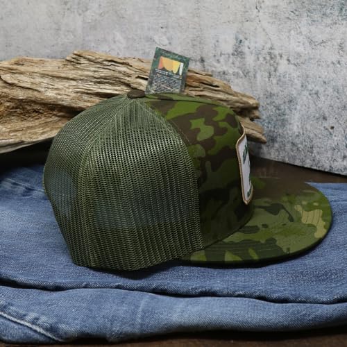 Image of WHISKEY BENT HAT CO. Green Head Adjustable Snapback Outdoor Lifestyle Duck Hat