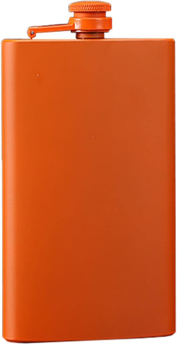 Flasks for Liquor for Men, Matte 8 Oz Stainless Steel Leakproof, with Never Lose Metal Cap, Hip Flask for Wedding Party Gift Outdoor Activities