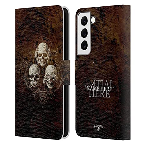 Housse de luxe en cuir personnalisable Alchemy Gothic pour Samsung S22