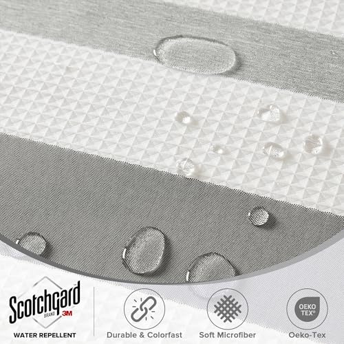image for Madison Park Shower Curtain Spa Waffle Weave Wide Shower Curtain for B