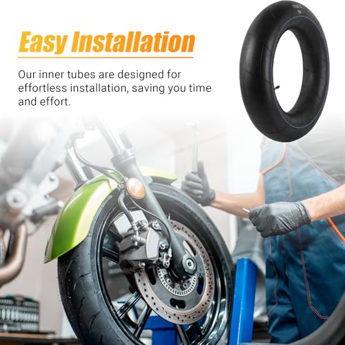Image of AR-PRO (2-Pack) 170 /80-15 Replacement Inner Tubes Heavy Duty with TR4 Valve Stem - Premium Butyl Rubber Power Sports Inner Tube Perfect for 170 80-15 Tire