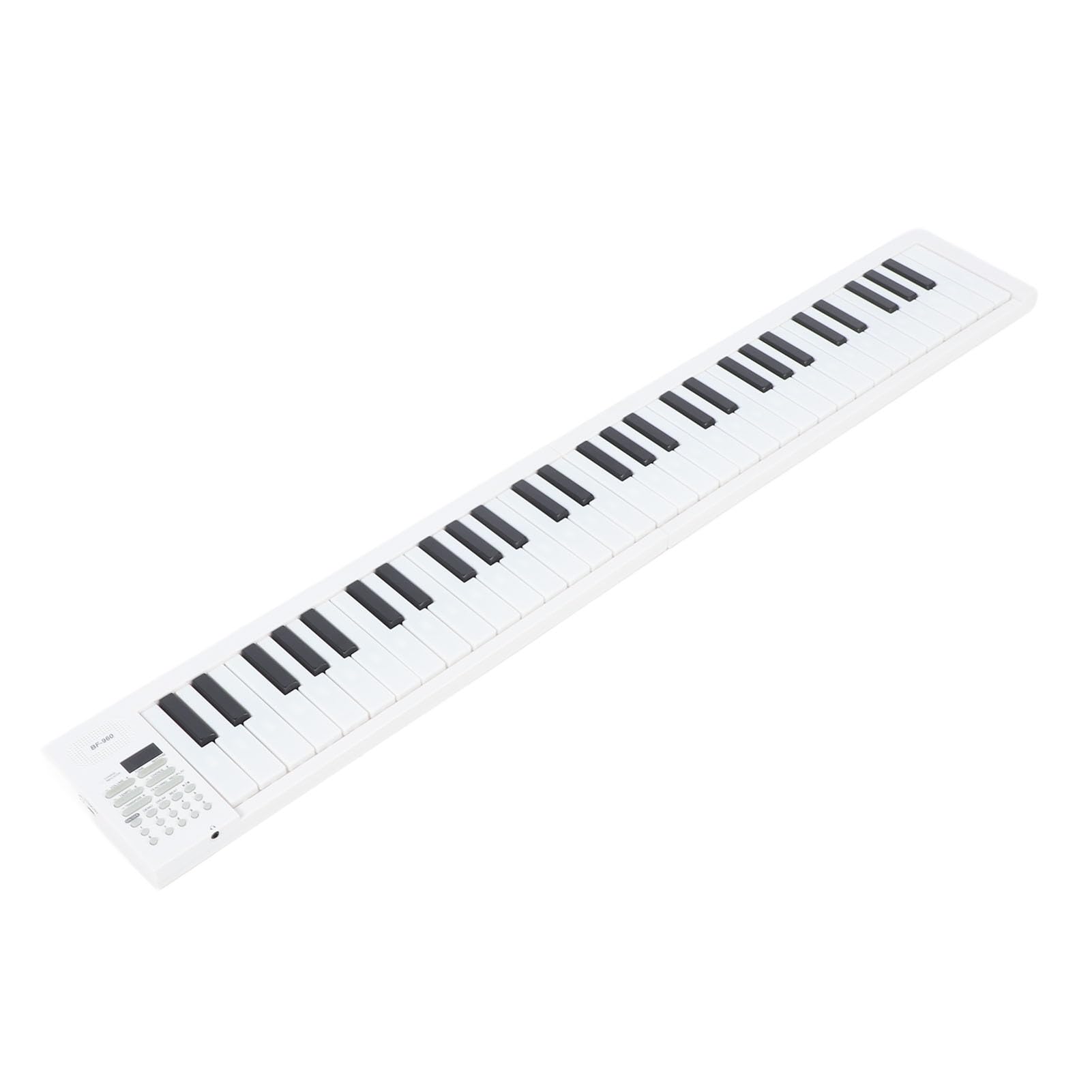 Cuifati Clavier de Piano Pliable, Piano électrique de Clavier Pliant 61 Touches, Support D'enregistrement et Lecture, Pianos Portables pour Débutants, 100 Rythmes, 25 Chansons de