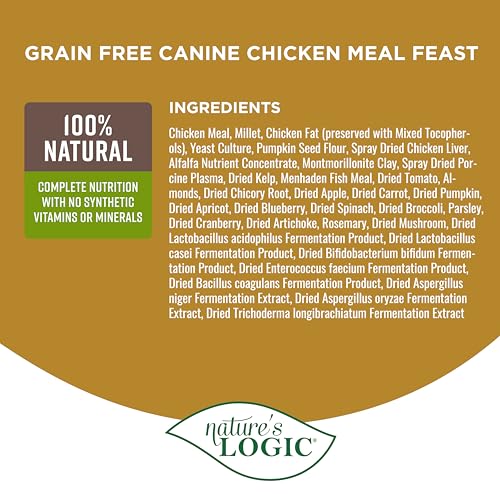 Image of NATURE'S LOGIC Grain-Free Dry Dog Food - Chicken Meal Feast, 4.4 lb