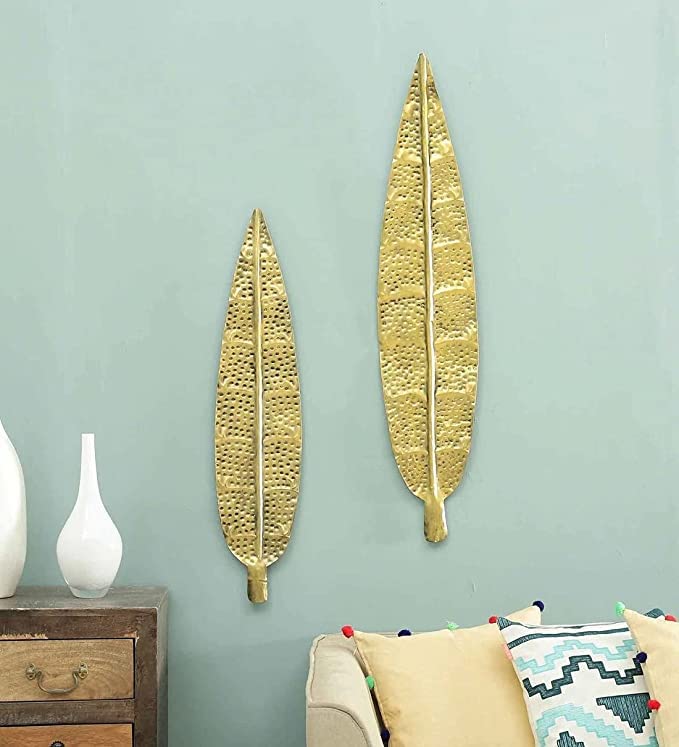 Metal Wall Decor Gold Metal Hem Leaf Decorative Wall Art For Wall Decor, Home Décor, Office Decor, Best Decorative Product Size 25.59 inch & 38.58 inches (B0C5T5QKW1) Amazon Price History, Amazon Price Tracker