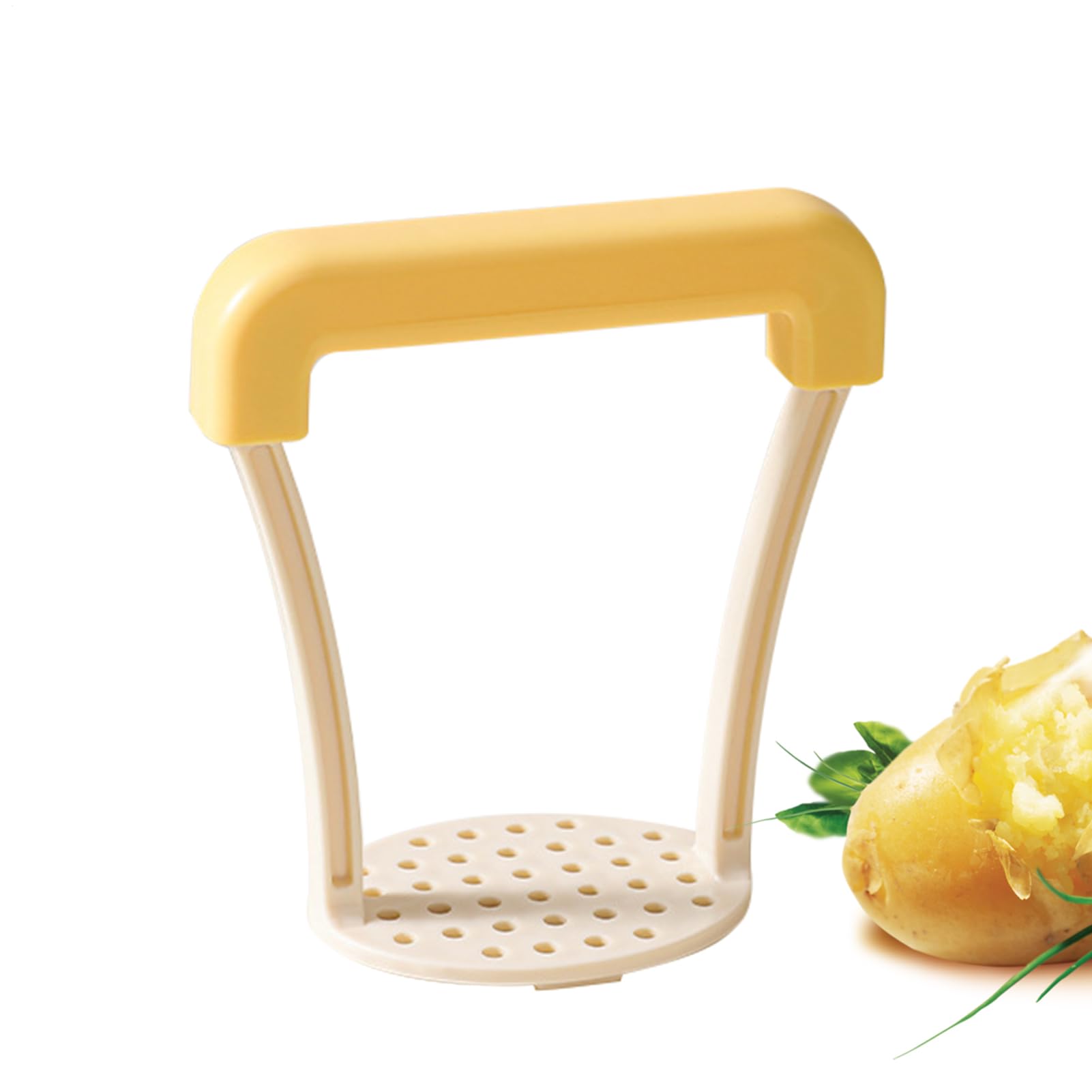 Presse-purée manuelle | Outil de cuisine pour écraser – Poignée antidérapante de 13 cm – Prise confortable sans rayures pour cuisiner l'avocat et les légumes