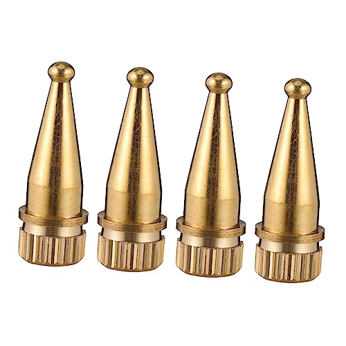 HOMOCONO 4pcs Full Copper Speaker Spikes Feet Speaker Spike Speaker Support for Amplifier DVD Player Turntable