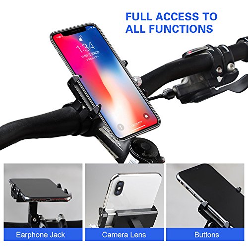 Suporte para telefone, Andoer Suporte de telefone ajustável para bicicleta GUB antiderrapante suport