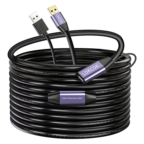Image of USB 2.0 Type A Male to A Female Active Repeater Extension Cable 50ft, High Speed 480 Mbps