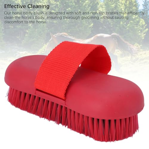 Professional Horse Grooming Brush with Anti-Slip Handle, Horse Body Scrubbing Sponge for Daily Horse Care Soft Animal Cleaning Sponge - Image 3