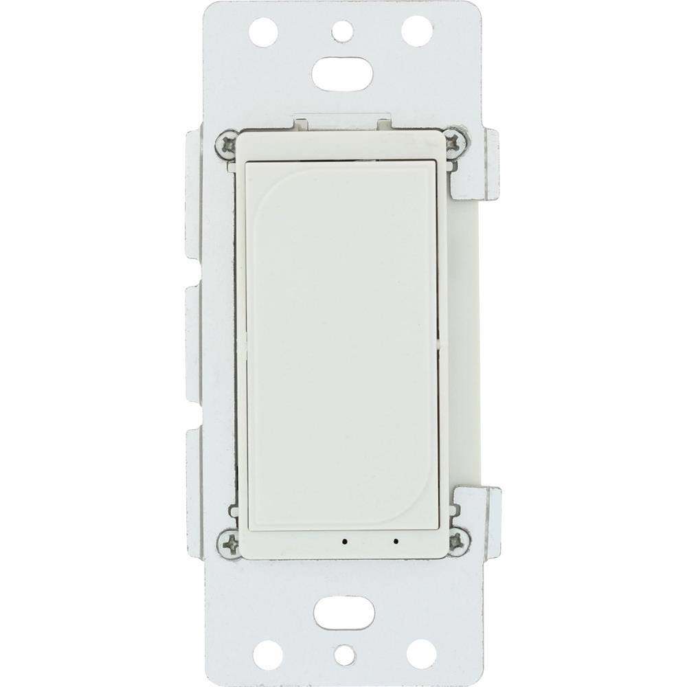 Westek SMARTINWALL WiFi Enabled in-Wall Switch Timer by Amertac, Compatible with Alexa-Control Phone or Tablet, Easy Install, Stylish Design-Ideal for Vacations, Customize Your Lighting, Silver