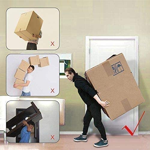 YELIKIT Tragegurte Umzug 1 Person Tragegurt Mobelgurt Transportgurt Hebegurt Möbel Tragegurte mit Einstellbarer Länge Tragegurt für Haushaltsgeräten Gegenstände Matratzen (270Kg, Schwarz)