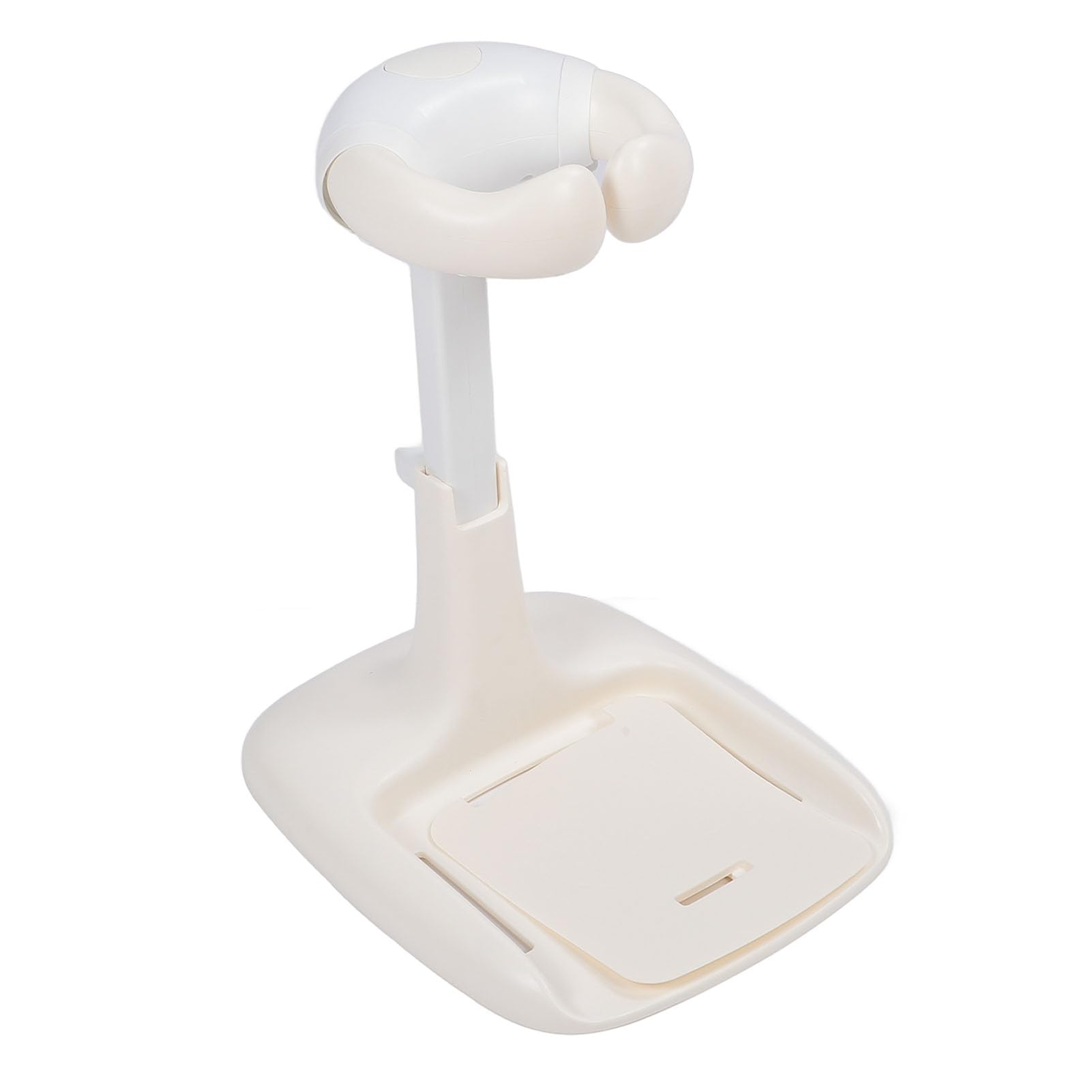 Rosvola Torre de Baño Baby Hug, Soporte de Pie de Ajustable para Baby Shower, Diseño Antideslizante para Bebés y Niños Pequeños, 40x50x60cm (Caqui)