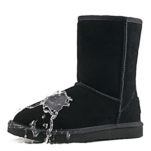 Image of AUSLAND Genuine Suede Men's Winter Snow Boots Waterproof Classic 5654