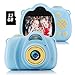 Produktbild Fede Kinder Kamera mit 32GB TF-Karte, wiederaufladbare Selfie Kamera für Kinder, Kinder Digital-Camcorder mit 2,0 Zoll Bildschirm, HD 8MP/1080P Doppellinse, stoßfeste Kamera mit Silikonhülle(Blau)