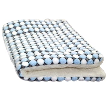 Dorakitten Polka Dot Pet Blanket Plush Thickened Warm Cat Blanket Pet Cushion Mat Pet Winter Blanket Dog Bed Mat for Kittens Cat Cushion Mat Cat Bed
