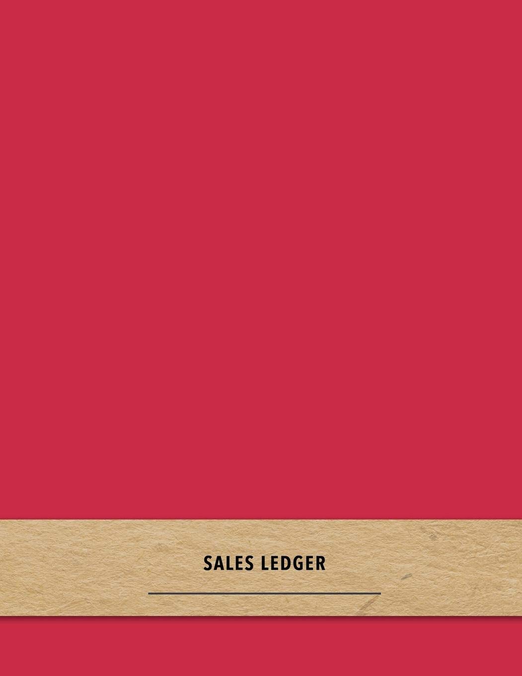 Sales Ledger: Red online resales and profit tracking log book - For arbitrage resellers and website owners looking to grow and track sales