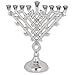Dove of Peace Aluminum Menorah