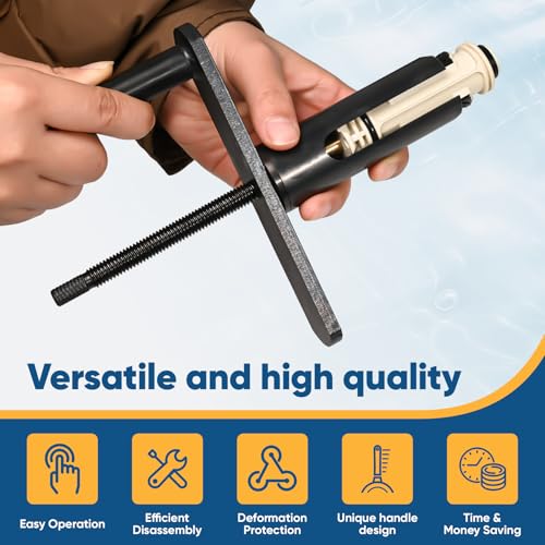 Image of 999150 Shower Cartridge Removal Tool - Rust-Resistant & Durable Faucet Extractor /Puller for Tub /Shower, Upgraded Easy-Use Design Cartridge Puller Fit For Moen 1200 1222 & 1225 Posi Temp Series