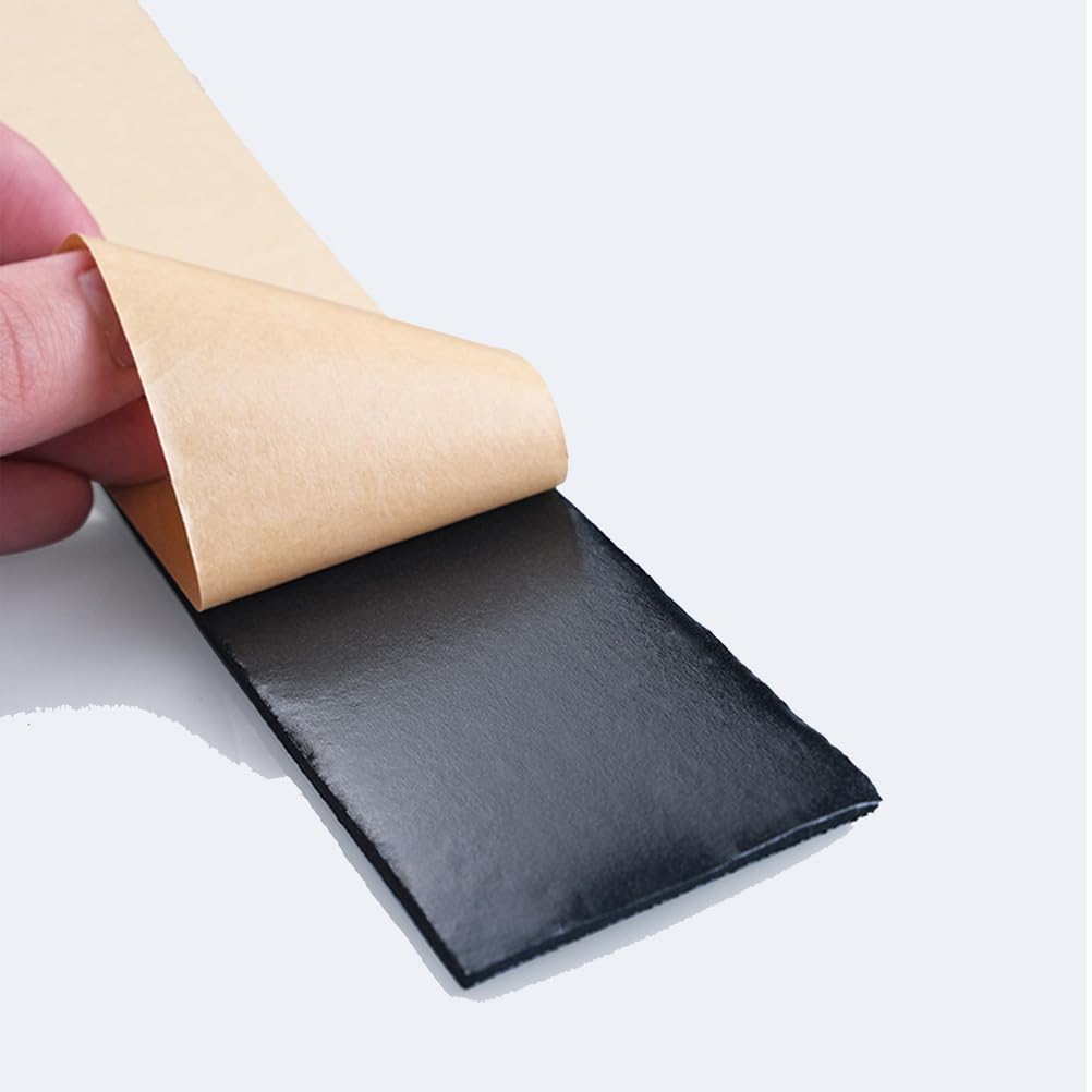 Cinta de Espuma EPDM Auto-Adhesiva Sello de Goma para Impermeabilización, Sellado de Puertas Ventanas, Reducción de Ruido y Sellado Automotriz,8mm×45mm