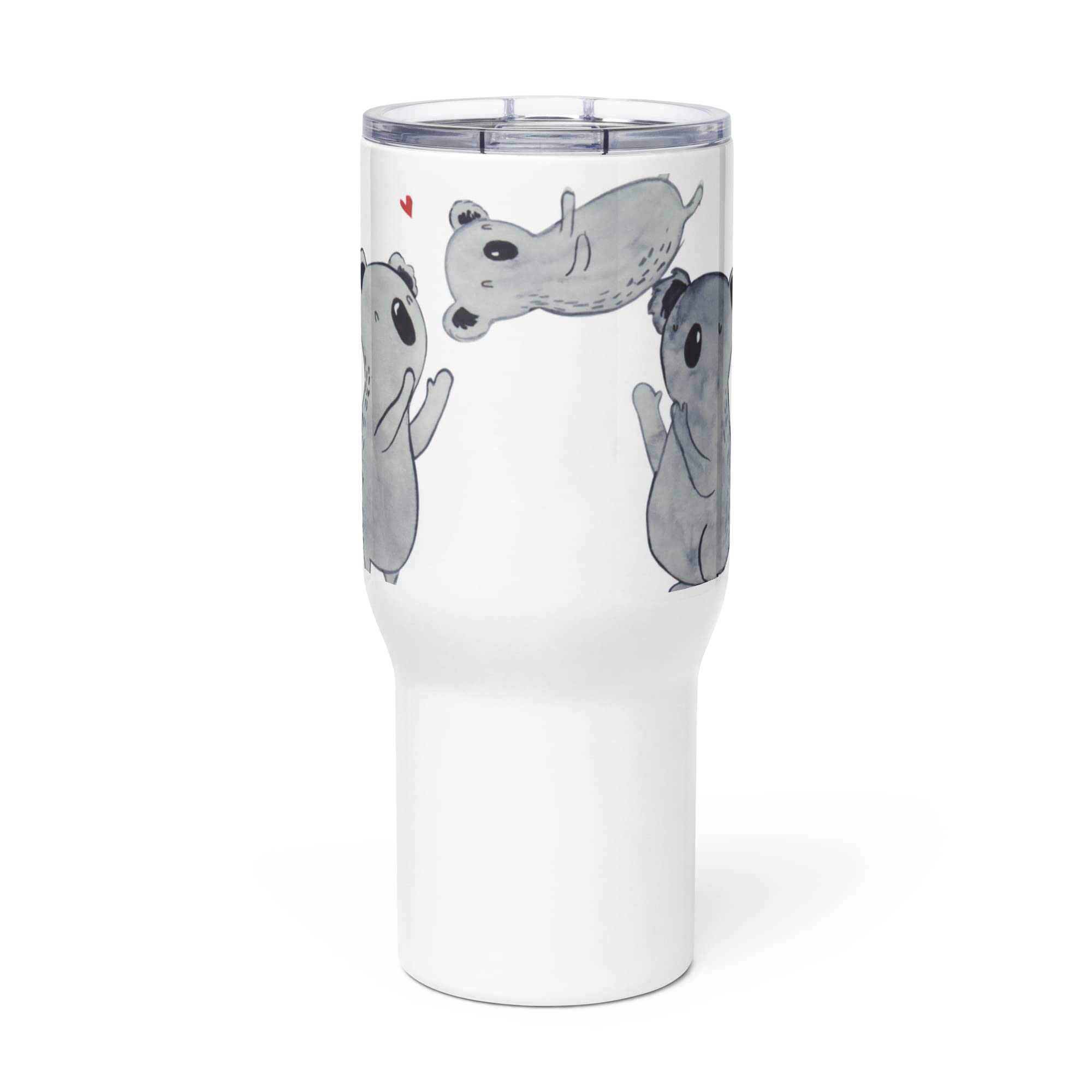 Mr. & Mrs. Panda Kaffee-to-go-Becher Koalas Feiern - Geschenk, thermosbecher, Koala, Geburtstag, Großer Thermobecher, Happy Birthday, Edelstahl Tasse, Thermos-Becher, Teetasse, Herz, Party