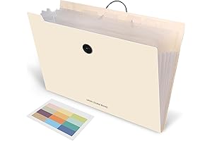 Tuhangcc Expanding File Organizer with 8 Pockets for Home, School, Office