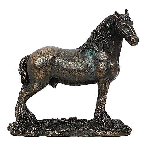 Image of eCraftIndia Bronze Resin Horse Statue Animal Figurine | Horse Showpiece for Home Decor Living Room Bedroom Office | Gift for Diwali Housewarming Birthday Friendship Day