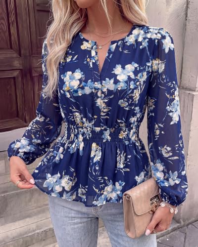  Women Dressy Babydoll Floral Shirt - image 4
