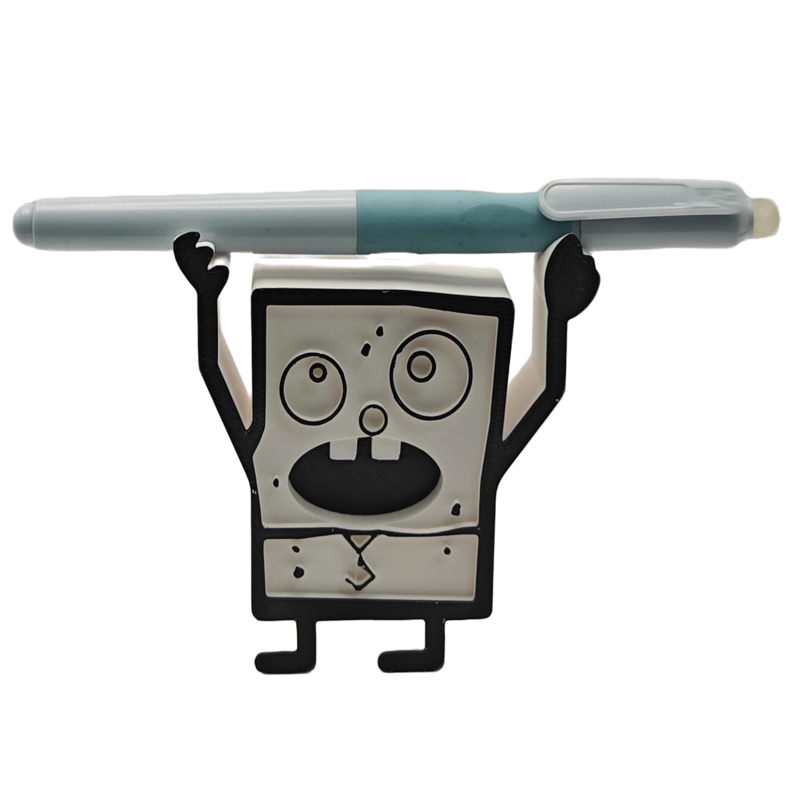 TIME&TRAVE Creative Cute Bob Pen Holder, Bob Pencil Holder Stand for Pen Storage Office Desk Display Decorations