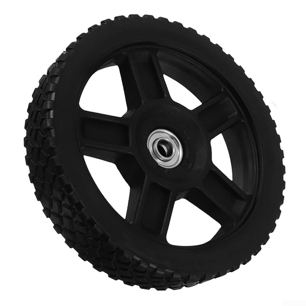Roue de rechange en plastique pour débroussailleuse de 20,3 cm - Accessoire de jardin durable pour débroussailleuse manuelle - Outil d'entretien de pelouse en plein air - Noir (1 pièce)