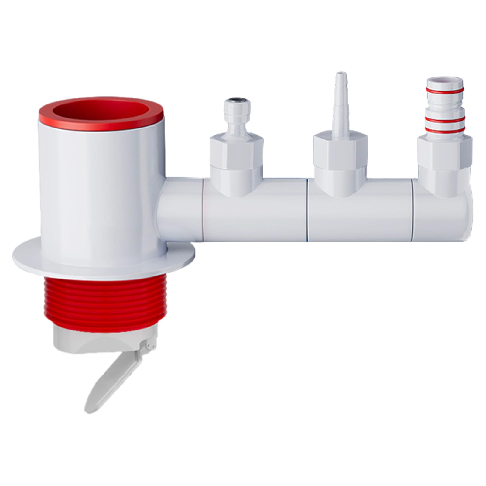 Buxuaaaa General Three Way Drain Pipe Connector Fast Drainages Efficient Three Way Drain Pipe Connector for Kitchen & Bathroom Floor