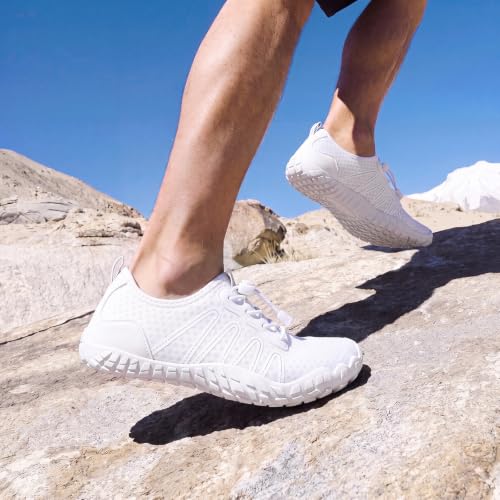 Image of Hike Barefoot Water Shoes for Women Men Footwear, Quick Dry Wide Toe Box Pro Beach Swim Athletic Sports Shoes, Non-Slip Lightweight Aqua Shoe for Pool Hiking Walking Kayaking Diving Surfing
