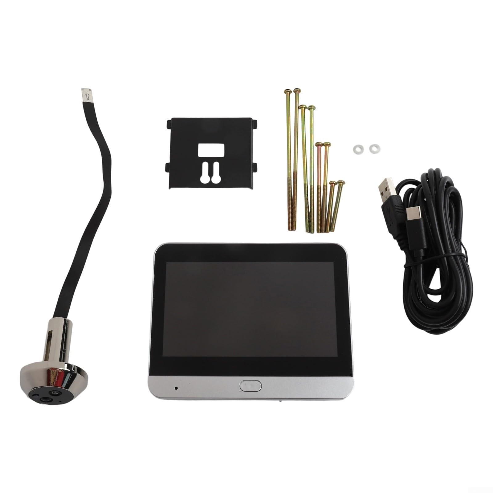 Feegow Spioncino digitale per porta con telecamera a colori da 4,3 pollici, 1080P, sensore di movimento PIR, spioncino WiFi 2.4G per la sicurezza domestica