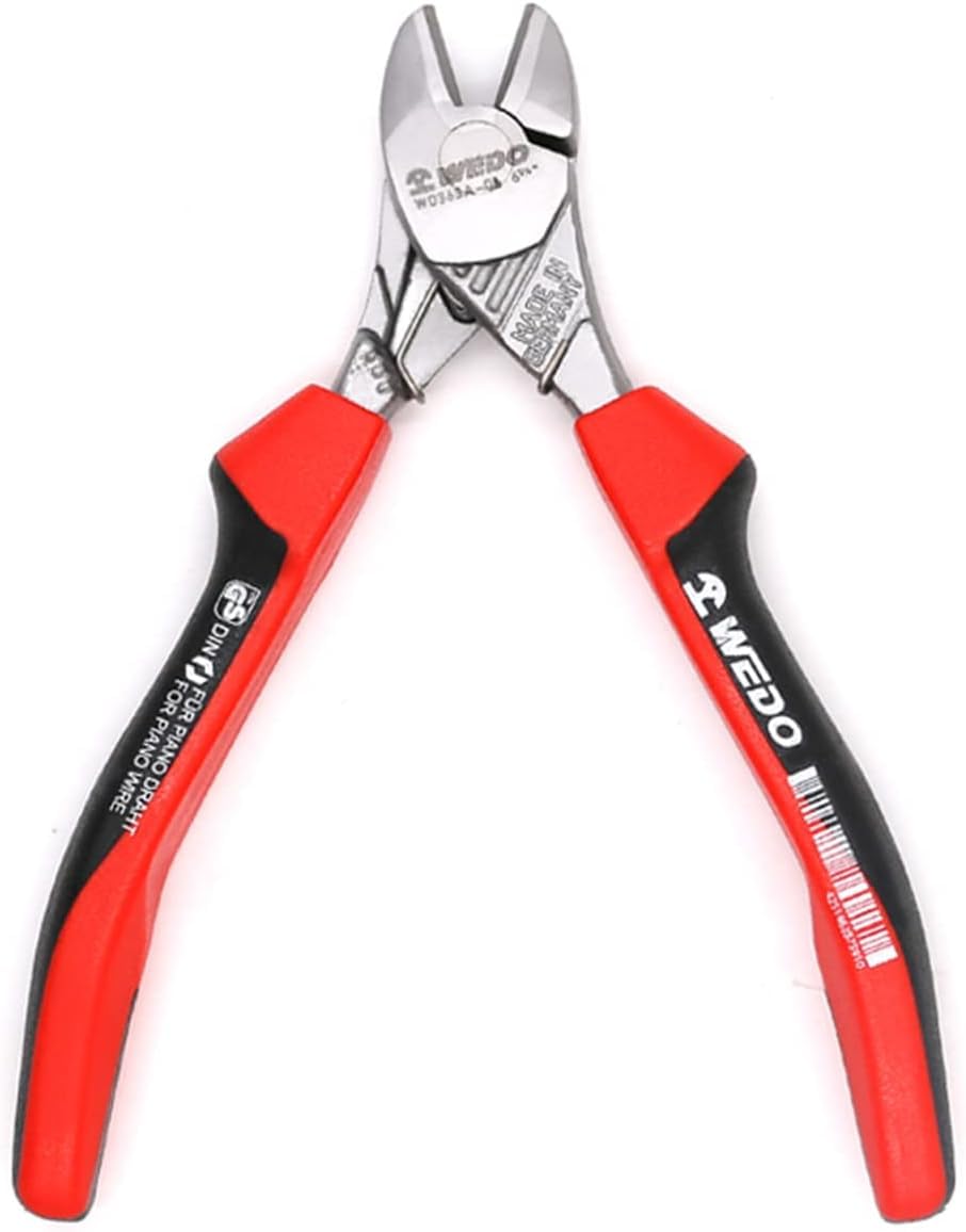 WEDO Szczypce tnące ukośne 6-1/10.2 cm, przecinaki ukośne o wysokiej dźwigni, szczypce do cięcia drutu bocznego, szczypce do cięcia drutu i szczypce do ściągania, kute matrycznie ze stali CRV,