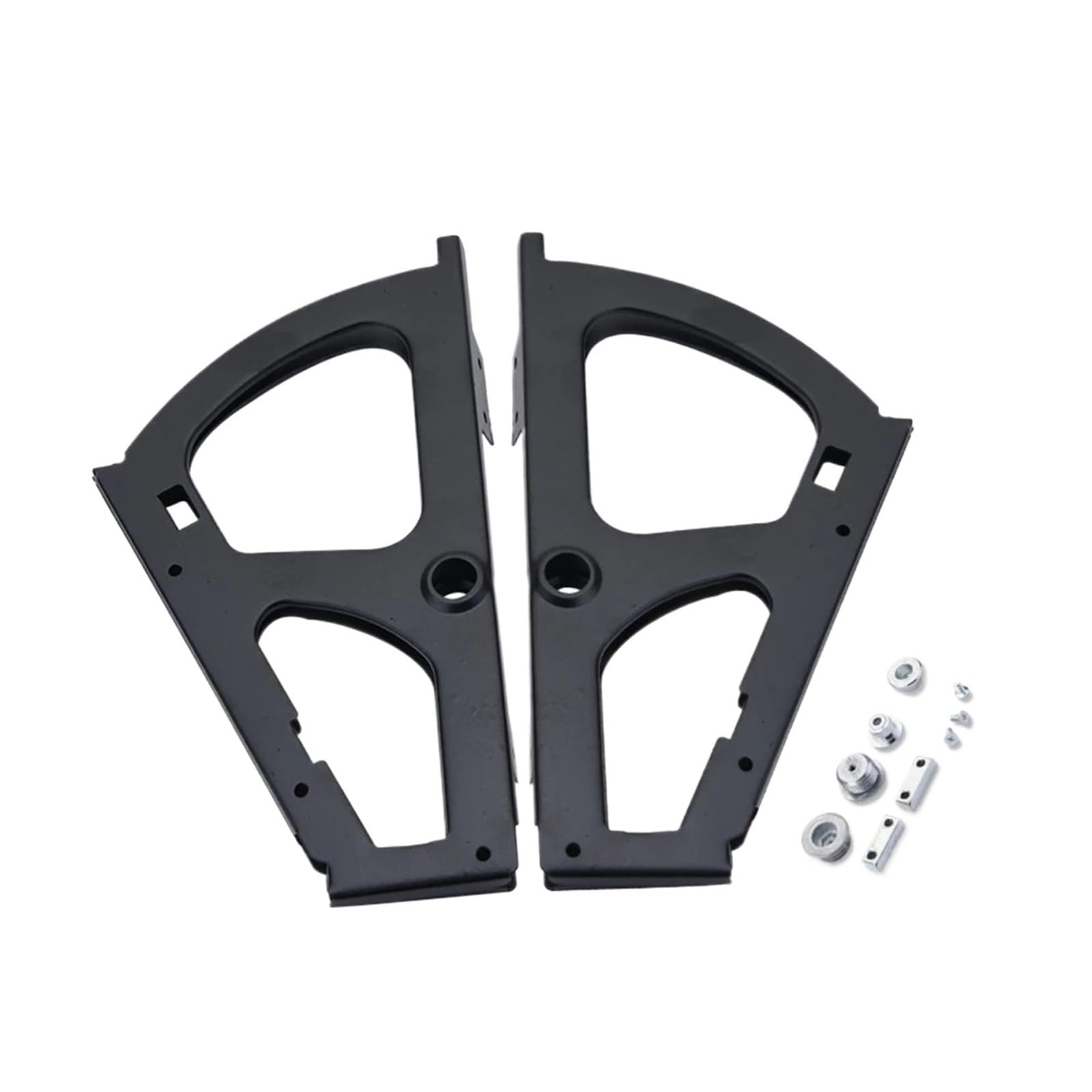 Rugaikerba Black Single Layer 2Pcs,Portable Foldable Stainless Steel Furniture Hinge