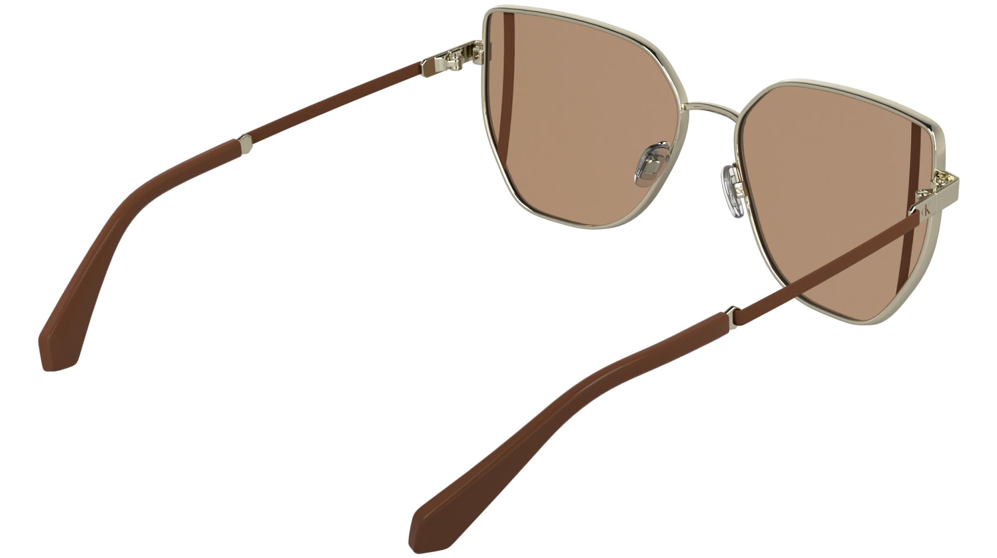Calvin Klein Jeans Women's Sunglasses CKJ25209S - Light Gold with Solid Orange Lens