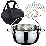 TSBBQ ライトステンレス ダッチオーブン 10インチ ミラー仕上TSBBQ-005 (底網・ケース付)