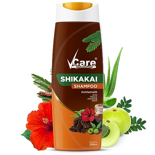 Vcare Shikkakai Shampoo enriched with Aloe Vera, Neem Hibiscus and Amla 200ml
