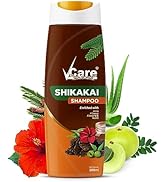 VCare Shikakai Shampoo with Goodness of Aloe Vera & Neem, Amla, Hibiscus, Shikakai Shampoo 200ml,...